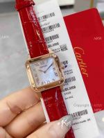 Best Copy Cartier Santos Dumont De Watches MOP Dial Rose Gold Women
